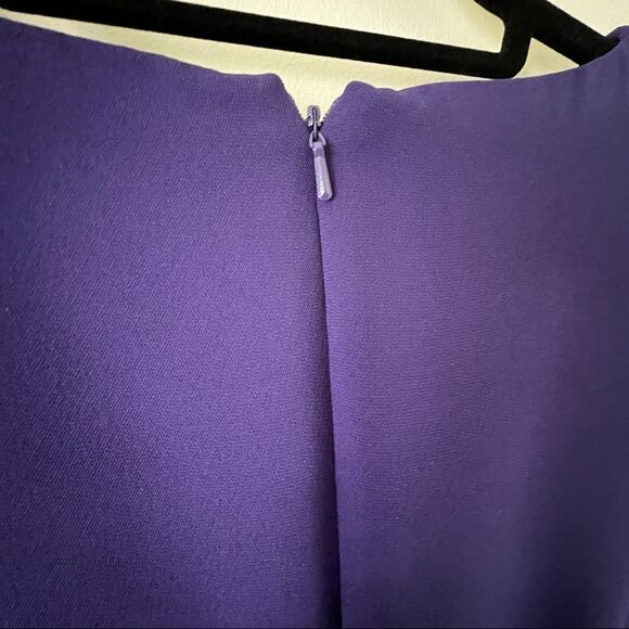 Jones New York Short Sleeve V-Neck Purple Embellished Party Dress Size 6 - Picture 8 of 8